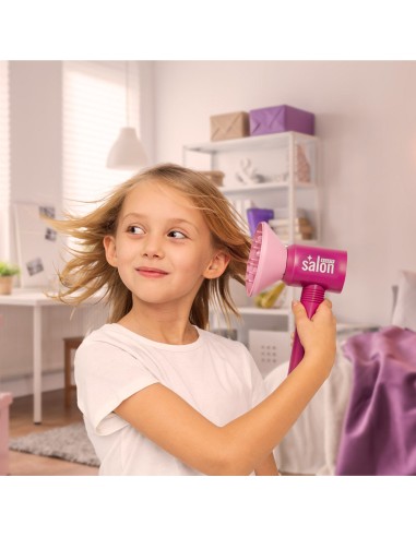 Mažosios stilistės rinkinys „Glamour“: profesionalūs įrankiai su garso ir šviesos efektais