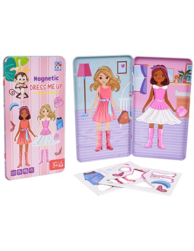 Magnetinis mados salonas metalinėje dėžutėje – 13 detalių kūrybiškam stiliui!