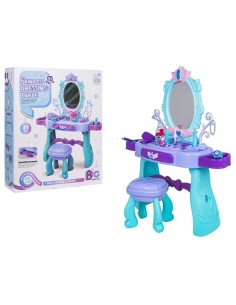 Magiškas princesės tualetinis staliukas „Royal Violet“ – 80 cm aukščio grožio oazė!