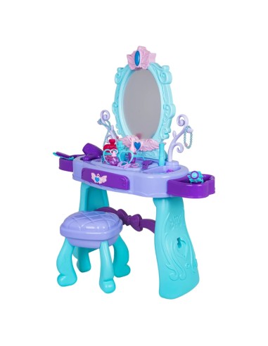 Magiškas princesės tualetinis staliukas „Royal Violet“ – 80 cm aukščio grožio oazė!