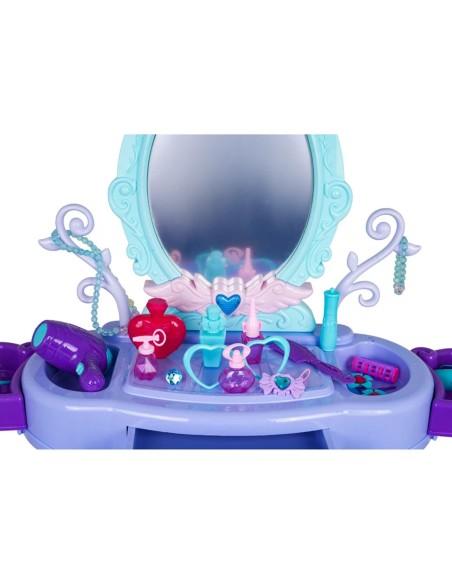 Magiškas princesės tualetinis staliukas „Royal Violet“ – 80 cm aukščio grožio oazė!