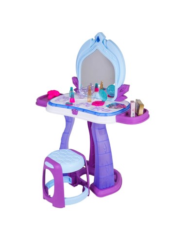 Magiškas tualetinis staliukas „Princess Dreams“ – 37 priedai, šviesos ir paslaptys veidrodyje!