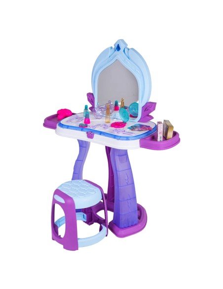 Magiškas tualetinis staliukas „Princess Dreams“ – 37 priedai, šviesos ir paslaptys veidrodyje!