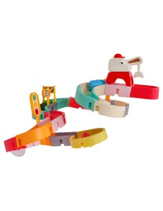 Vandens čiuožykla „Aqua Park“ su autobusais – 37 dalių kūrybinis rinkinys voniai! 2