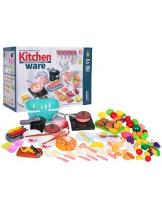 MEGA virtuvės rinkinis „Master Chef“ – net 120 detalių su garsus skleidžiančia virykle!