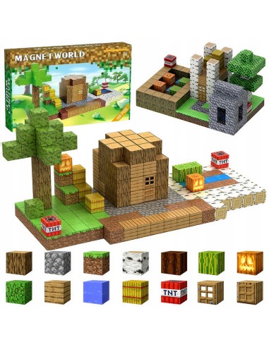 198 vnt Minecraft magnetiniai blokai...