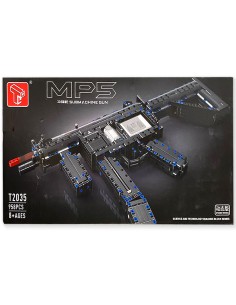 MOC MP5 automatinis pistoletas „Tactical Pro“ – 958 detalės ir tikra šaudymo funkcija!