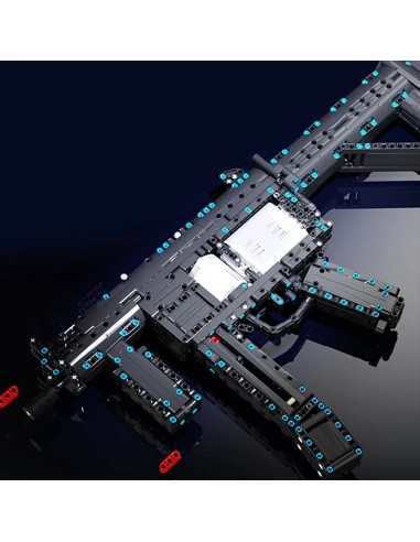 Edukacinis MP5 konstravimo rinkinys: šaudantis modelis, suderinamas su Lego
