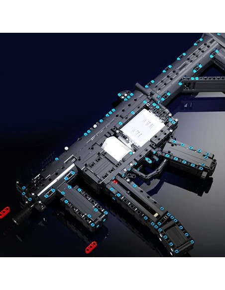 Edukacinis MP5 konstravimo rinkinys: šaudantis modelis, suderinamas su Lego