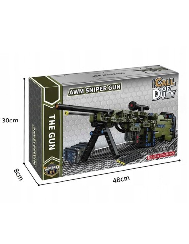 Karinis „Call of Duty“ stiliaus ginklo konstruktorius 918-57 – 328 detalės