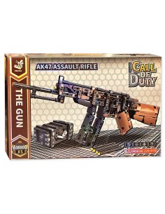 Konstruktorius AK-47 „The Gun“: 338 detalės, suderinama su Lego ir kitais populiariais blokeliais