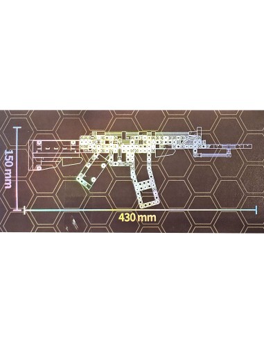 Karinis „Call of Duty“ stiliaus AK-47 iš kaladėlių – 43 cm ilgio taktinis modelis