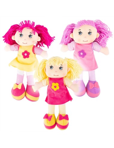 Minkšta skudurinė lėlė „Onutė“ (35 cm) – geriausia pirmoji draugė glamonėms!