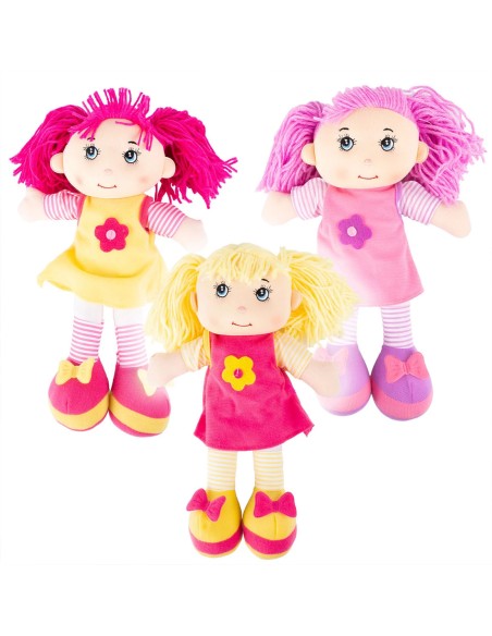 Minkšta skudurinė lėlė „Onutė“ (35 cm) – geriausia pirmoji draugė glamonėms!