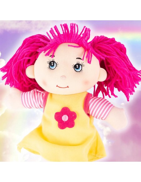 Mylima lėlė glamonėms: 35 cm skudurinė draugė, lavinanti empatiją