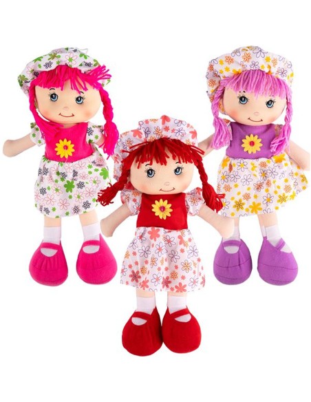 Didelė skudurinė lėlė Onutė (42 cm) – švelni pirmoji draugė mažajai princesei