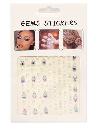 Facegems kristalai su perliukais...