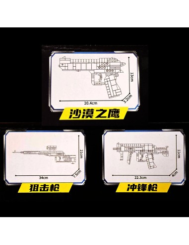 3 viename karinių ginklų rinkinys –...