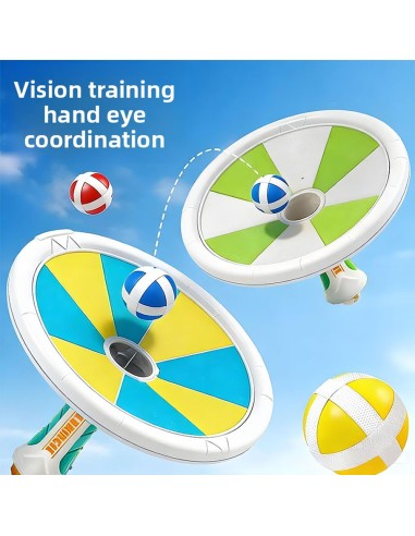 Magiškas kamuoliukų paleidimo ir gaudymo rinkinys – sportinis žaidimas nuo 3 metų