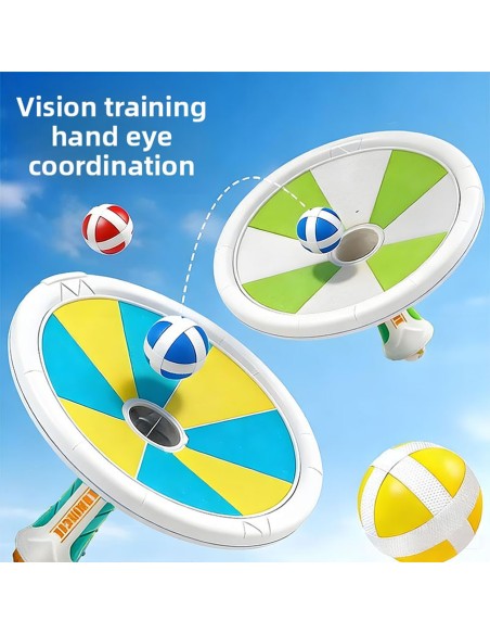 Magiškas kamuoliukų paleidimo ir gaudymo rinkinys – sportinis žaidimas nuo 3 metų