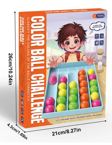 Lavinamasis spalvų rūšiavimo žaidimas „Color Ball Challenge“ – kognityviniam vystymuisi