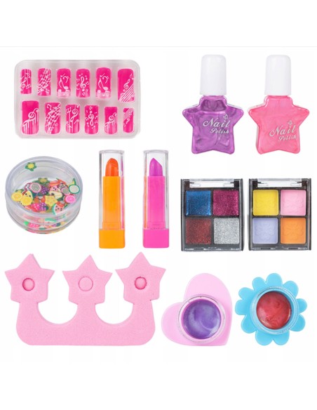 Prabangus nagų ir makiažo rinkinis stilingame dėkle – kūrybiškam grožio pasauliui