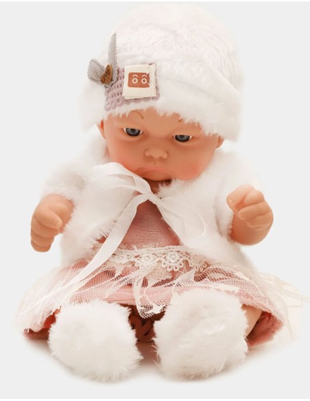 Miela 25 cm lėlė su nuimamais drabužėliais – pirmiesiems vaiko žaidimams