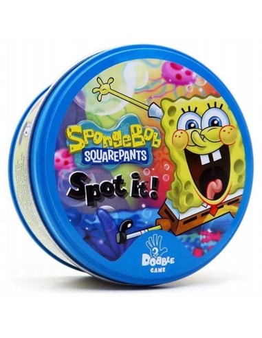 Edukacinis „Spot It!“ (SpongeBob): 55 kortelės ir 5 mini žaidimai visai šeimai
