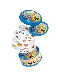 Edukacinis „Spot It!“ (SpongeBob): 55 kortelės ir 5 mini žaidimai visai šeimai 2