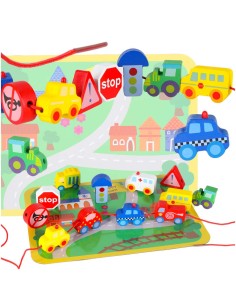 Medinis sriegimo rinkinys „Miesto transportas“ – kūrybiškas kelias į STEM pasaulį!