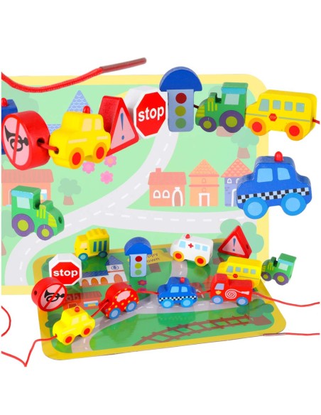 Medinis sriegimo rinkinys „Miesto transportas“ – kūrybiškas kelias į STEM pasaulį!