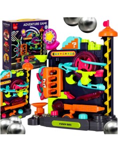 Arkadinis kamuoliukų kliūčių ruožas – loginis iššūkis mažiesiems inžinieriams!