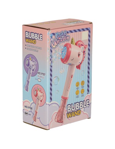 Šviečiantis vienaragio burbulų aparatas (32 cm) – tobula dovana gimtadieniui ir šventėms