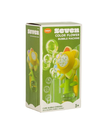 Įkraunamas burbulų aparatas „Magiška gėlė“ – tūkstančiai vaivorykštės burbulų vienu paspaudimu