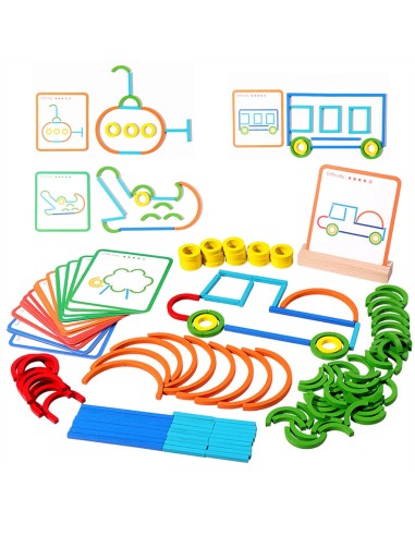 Edukacinis medinis žaislas: mokomės spalvų, formų ir raidžių žingsnis po žingsnio