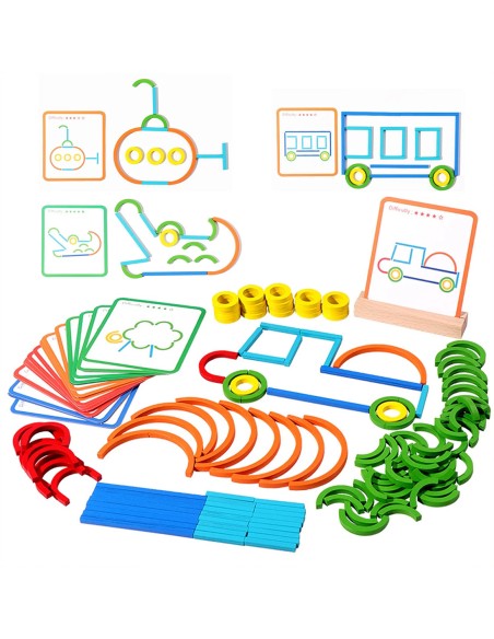 Edukacinis medinis žaislas: mokomės spalvų, formų ir raidžių žingsnis po žingsnio