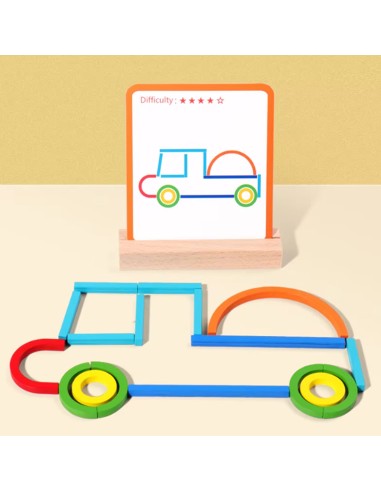 STEM medinė dėlionė vaikams (3+ m.) – loginio mąstymo ir smulkiosios motorikos treniruotė