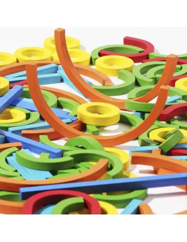 Montessori medinė dėlionė „Pagaliukai...