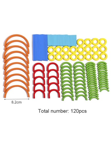 Montessori medinė dėlionė „Pagaliukai...