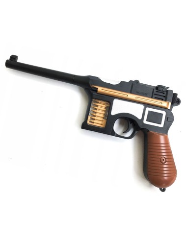 Tikroviškai atrodantis žaislinis pistoletas MAUSER C96 – karo žaidimai berniukams