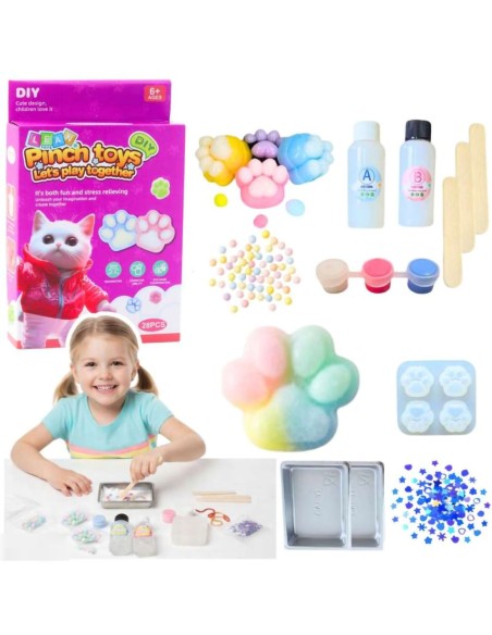 Kūrybinė dovana vaikams (6+) – interaktyvus „Squishy“ gamybos rinkinys su visais priedais