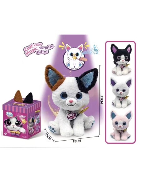 Magiškas interaktyvus kačiukas su burtų lazdele – tavo vaiko svajonių draugas!