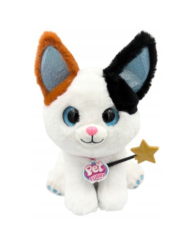 Magiškas pliušinis kačiukas su interaktyvia lazdele – šviesų ir garsų šou