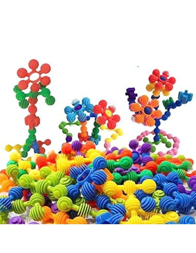 Erdvinis plastikinis konstruktorius „DIY Blocks“ – spalvingas STEAM rinkinys kūrybai