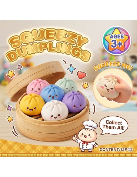 Antistresas Hinkalis „Glitter Dumpling“ – tavo minkštas antistresinis draugas!