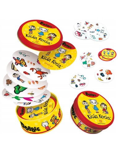 Kortų žaidimas „Spot It! Kicia Kocia“ – smagus pastabumo iššūkis su mylima heroje!