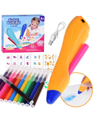 Grafiti rašiklis – elektrinis aerografo rinkinys jauniesiems menininkams