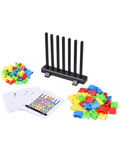 Montessori geometrinis galvosūkis – vaivorykštės spalvų edukacija ir motorikos lavinimas 2