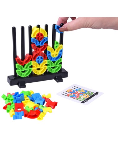 Geometrinis galvosūkis „Spalvų srautai“: lavinkite motoriką ir stebėjimo įgūdžius