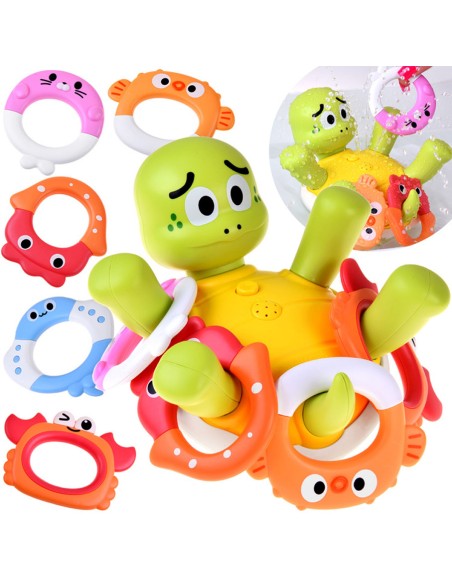 Interaktyvus vonios žaislas „Vėžlys“ – tavo asmeninis vandens fontanas vonioje!